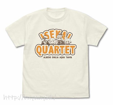 異世界四重奏 (細碼)「ISEKAI QUARTET」香草白 T-Shirt T-Shirt /VANILLA WHITE-S【Isekai Quartet】