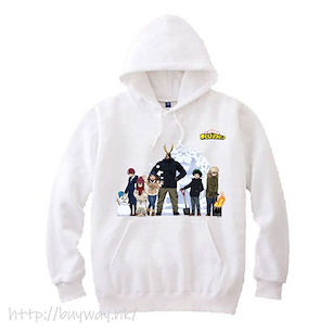 我的英雄學院 (大碼) 2020 札幌冰雪節 白色 連帽衫 Snow Festival Original Illustration Hoodie (L Size)【My Hero Academia】