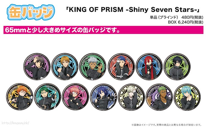 星光少男 KING OF PRISM : 日版 收藏徽章 12 黑衣裝 Ver. (13 個入)