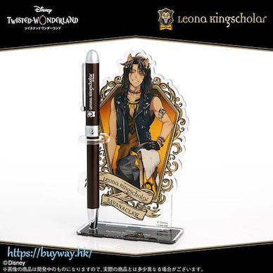 迪士尼扭曲樂園 「Leona Kingscholar」原子筆 + 筆架 Multi Purpose Ballpoint pen with Acrylic Stand Leona Kingscholar【Disney Twisted Wonderland】