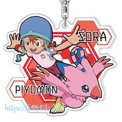 數碼暴龍系列 「武之內空 + 比丘獸」亞克力匙扣 Acrylic Key Chain 04 Sora & Piyomon AK【Digimon Series】
