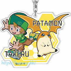 數碼暴龍系列 「高石岳 + 巴達獸」亞克力匙扣 Acrylic Key Chain 07 Takeru & Patamon AK【Digimon Series】