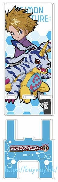 數碼暴龍系列 「石田大和 + 加布獸」亞克力 手提電話座 Acrylic Smartphone Stand 02 Yamato & Gabumon ASS【Digimon Series】