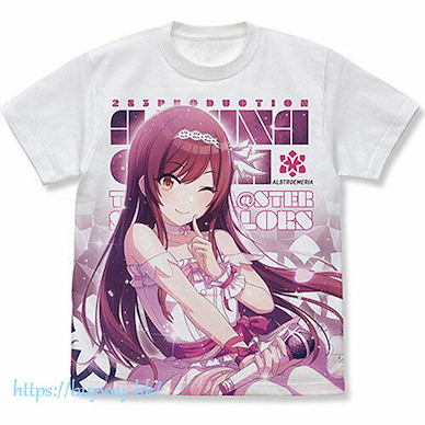 偶像大師 閃耀色彩 (大碼)「大崎甘奈」全彩 白色 T-Shirt Amana Osaki Full Graphic T-Shirt /WHITE-L【The Idolm@ster Shiny Colors】