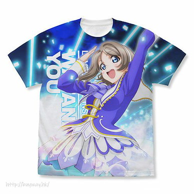 LoveLive! Sunshine!! (大碼)「渡邊曜」Over the Rainbow Ver. 全彩 白色 T-Shirt You Watanabe Full Graphic T-Shirt Over the Rainbow Ver./WHITE-L【Love Live! Sunshine!!】