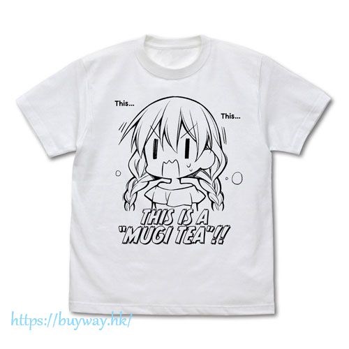 SLOW LOOP-女孩的釣魚慢活- : 日版 (加大)「THIS IS A MUGI TEA！！」白色 T-Shirt