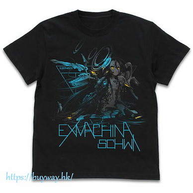 遊戲人生 (大碼)「休比」EX-MACHINA Ver.2.0 黑色 T-Shirt Schwi T-Shirt Ver.2.0/BLACK-L【No Game No Life】