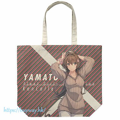 艦隊 Collection -艦Colle- 「大和」春の私服mode 米白 大容量 手提袋 Yamato Full Graphic Large Tote Bag Spring Casual Wear mode/NATURAL【Kantai Collection -KanColle-】