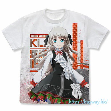櫻花大戰 (細碼)「克拉拉」全彩 白色 T-Shirt Anime Ver. Clara Full Graphic T-Shirt /WHITE-S【Sakura Wars】