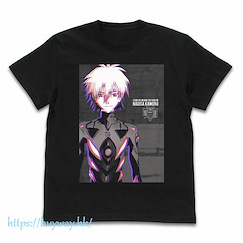 新世紀福音戰士 (細碼)「渚薰」黑色 T-Shirt Kaworu Nagisa Graphic T-Shirt /BLACK-S【Neon Genesis Evangelion】