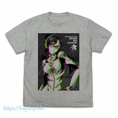 新世紀福音戰士 (細碼)「真希波」混合灰色 T-Shirt Mari Makinami Illustrious Graphic T-Shirt /MIX GRAY-S【Neon Genesis Evangelion】