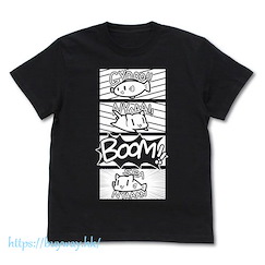 SLOW LOOP-女孩的釣魚慢活- : 日版 (大碼)「海凪日和」爆誕 黑色 T-Shirt