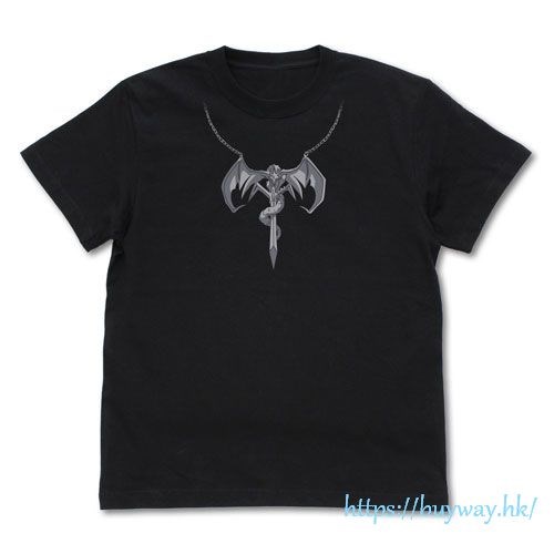 魔法少年 : 日版 (大碼)「奧菲」牙の塔紋章 黑色 T-Shirt