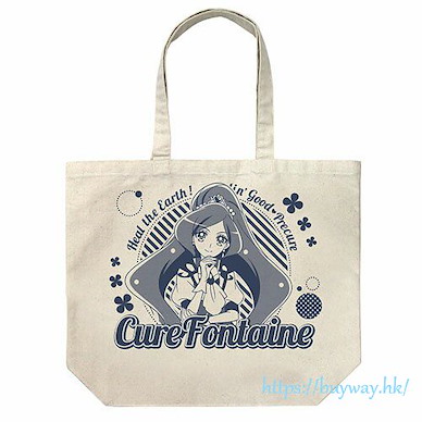 光之美少女系列 「澤泉知由  聖泉天使」米白 大容量 手提袋 Cure Fontaine Large Tote Bag /NATURAL【Pretty Cure Series】