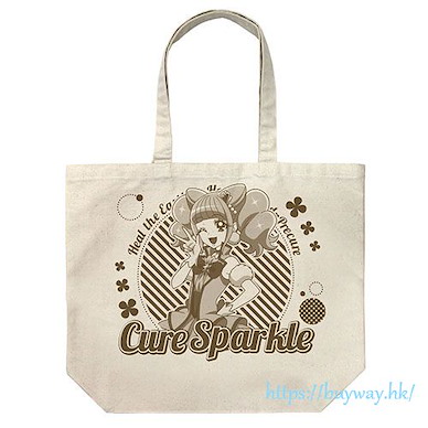 光之美少女系列 「平光日向  閃爍天使」米白 大容量 手提袋 Cure Sparkle Large Tote Bag /NATURAL【Pretty Cure Series】