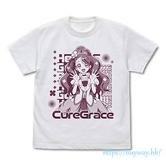 光之美少女系列 (加大)「花寺和香  恩典天使」白色 T-Shirt Cure Grace T-Shirt /WHITE-XL【Pretty Cure Series】