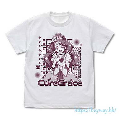 光之美少女系列 (細碼)「花寺和香  恩典天使」白色 T-Shirt Cure Grace T-Shirt /WHITE-S【Pretty Cure Series】