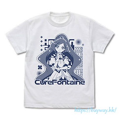 光之美少女系列 (大碼)「澤泉知由  聖泉天使」白色 T-Shirt Cure Fontaine T-Shirt /WHITE-L【Pretty Cure Series】