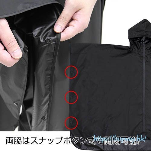 新日本職業摔角 : 日版 「NJPW」獅子標誌 黑色 便攜雨披