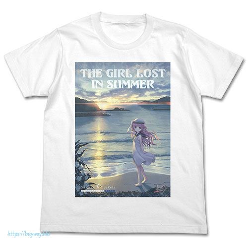 Summer Pockets : 日版 (細碼)「加藤羽未」白色 T-Shirt