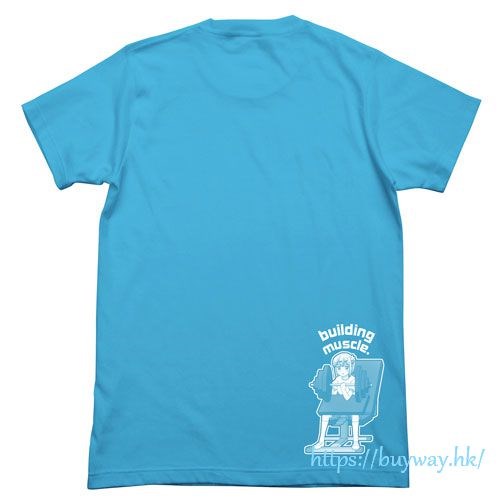 街角魔族 : 日版 (中碼)「千代田桃」吸汗快乾 土耳其藍 T-Shirt