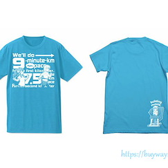 街角魔族 : 日版 (細碼)「千代田桃」吸汗快乾 土耳其藍 T-Shirt
