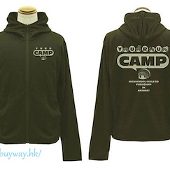 搖曳露營△ (大碼)「志摩凜」輕盈快乾 墨綠色 連帽衫 Rin Shima Thin Dry Hoodie Ver.2.0 /MOSS-L【Laid-Back Camp】