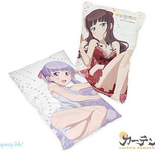 New Game! 「涼風青葉 + 瀧本日富美」枕套 Pillow Cover Suzukaze Aoba & Takimoto Hifumi【New Game!】