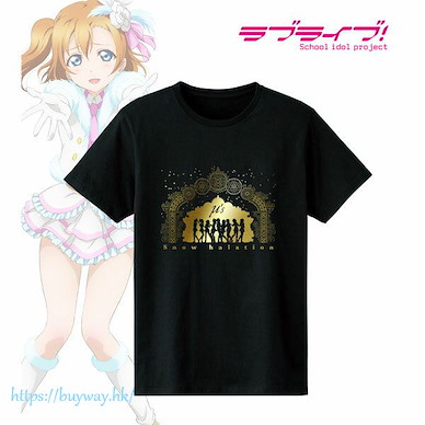 LoveLive! 明星學生妹 (細碼)「Snow halation」鋁箔印刷 黑色 女裝 T-Shirt Snow halation Foil Print T-Shirt Ladies' S【Love Live! School Idol Project】