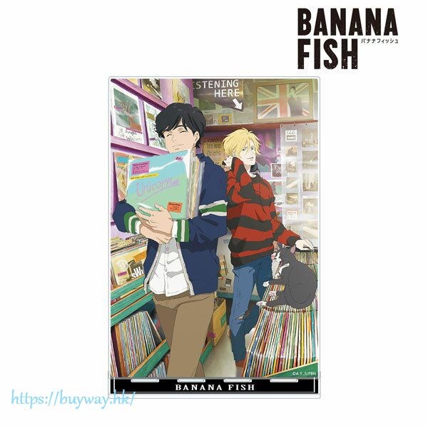 Banana Fish : 日版 「亞修 + 奧村英二」唱片店 Ver. BIG 亞克力企牌
