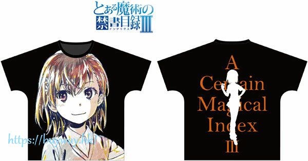 魔法禁書目錄系列 : 日版 (大碼)「御坂美琴」Ani-Art 男女通用 T-Shirt