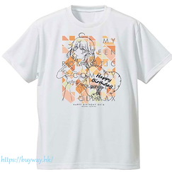 果然我的青春戀愛喜劇搞錯了。 (大碼)「一色彩羽」花柄 吸汗快乾 白色 T-Shirt Dry T-Shirt Iroha Flower Pattern L【My youth romantic comedy is wrong as I expected.】