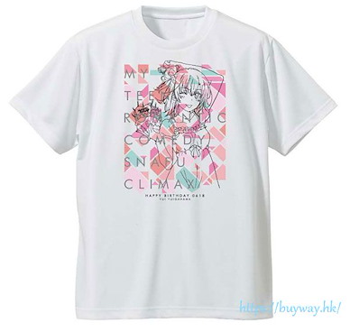 果然我的青春戀愛喜劇搞錯了。 (中碼)「由比濱結衣」花柄 吸汗快乾 白色 T-Shirt Dry T-Shirt Yui Yuigahama Flower Pattern M【My youth romantic comedy is wrong as I expected.】