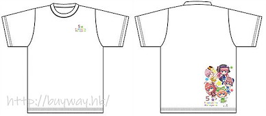 五等分的新娘 (均碼) 白色 T-Shirt Lolita ver. Puchichoko Graphic T-shirt Lolita ver【The Quintessential Quintuplets】