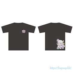 Re：從零開始的異世界生活 (均碼)「艾米莉婭」背面印刷 黑色 T-Shirt Puchichoko Bakupuri T-Shirt Emilia【Re:Zero】