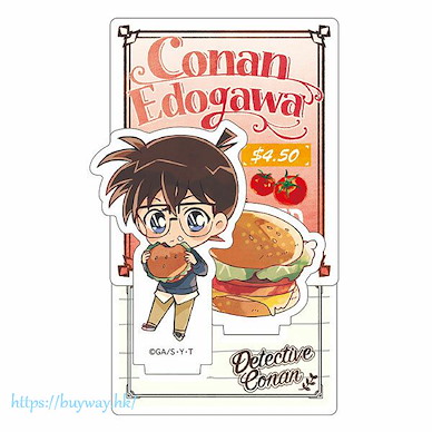 名偵探柯南 「江戶川柯南」吃快餐SD 亞克力企牌 Diorama Acrylic Stand Conan Junk SD【Detective Conan】