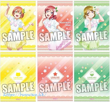 LoveLive! 明星學生妹 「1年生」A4 文件套 (1 套 3 款) Clear File 3 Set First-year Student【Love Live! School Idol Project】