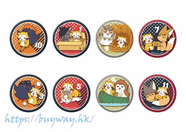 排球少年!! : 日版 小浣熊系列 收藏徽章 (8 個入)