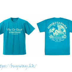 偶像大師 (加大)「我那霸響」吸汗快乾 土耳其藍 T-Shirt Dry T-Shirt Hibiki Ganaha Ver./TURQUOISE BLUE-XL【The Idolm@ster】