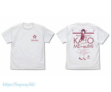 不起眼女主角培育法 (細碼)「加藤惠」劇場版 新繪製 白色 T-Shirt Megumi Kato New Illustration T-Shirt /WHITE-S【Saekano: How to Raise a Boring Girlfriend】