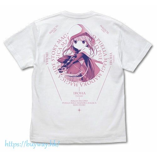 魔法少女小圓 : 日版 (大碼)「環彩羽」Ver.2.0 白色 T-Shirt