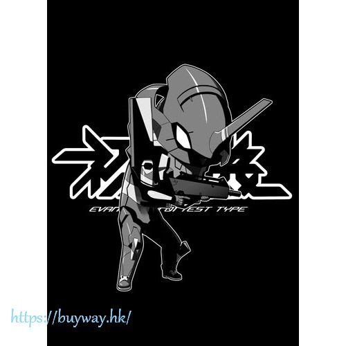 新世紀福音戰士 : 日版 (加大)「EVA-01 初號機」ヒライユキオ插圖 黑色 T-Shirt