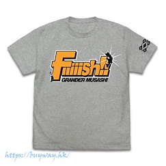 天才小魚郎 (中碼)「Fish!!」混合灰色 T-Shirt Fish!! T-Shirt /MIX GRAY-M【Grander Musashi】