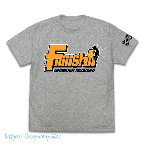 天才小魚郎 : 日版 (細碼)「Fish!!」混合灰色 T-Shirt
