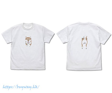 世界末日與柴犬同行 (大碼)「小春」和牆 石原雄先生設計 白色 T-Shirt Ishihara Yuu's Design Wall and Haru-san T-Shirt /WHITE-L【Doomsday With My Dog】