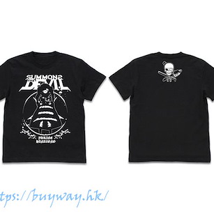 邪神與廚二病少女 (加大)「花園百合鈴」黑色 T-Shirt Yurine Hanazono T-Shirt /BLACK-XL【Dropkick on My Devil!】