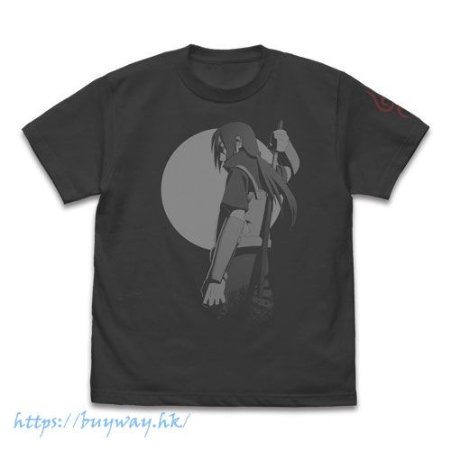 火影忍者系列 : 日版 (加大)「宇智波鼬」暗部 墨黑色 T-Shirt