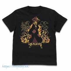 火影忍者系列 (細碼)「迪達拉」芸術は爆発だ 黑色 T-Shirt Deidara Art is Explosion T-Shirt /BLACK-S【Naruto】