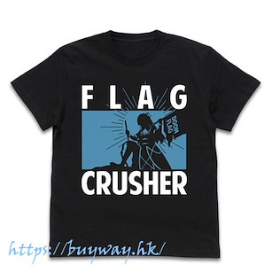 轉生成女性向遊戲只有毀滅END的壞人大小姐 (加大)「卡塔莉娜」毀滅FLAG 黑色 T-Shirt Flag Crusher Catarina T-Shirt /BLACK-XL【My Next Life as a Villainess: All Routes Lead to Doom!】