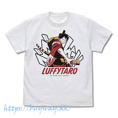 海賊王 (大碼)「路飛」浪人路飛太郎 白色 T-Shirt Ronin Luffytarou T-Shirt /WHITE-L【One Piece】